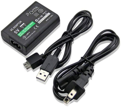 Exinoz AC Power Adapter Charger and Data Sync Cable for Sony PS Vita 1000 - Exinoz