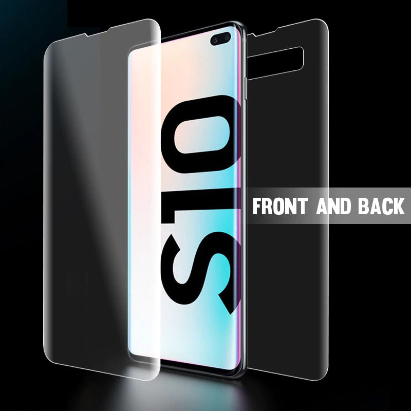 Exinoz 9D Full Cover Screen Protector Set For Samsung Galaxy S10 S10E S10 Plus - Exinoz