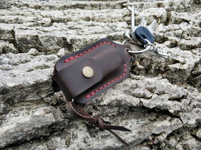 Leather Sheath Keychain for Leatherman Squirt PS4 or Micra - Exinoz