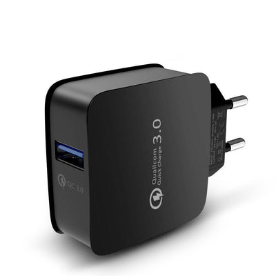 USB Fast Quick Wall Charger for Android or iPhone (EU Plug) - Exinoz
