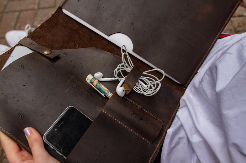 Genuine Leather Laptop & MacBook Sleeve Case - Exinoz