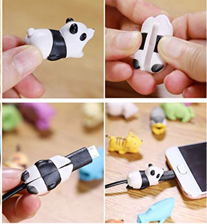 Cute Animal Bite Cable Winder Organizer Protector - Exinoz