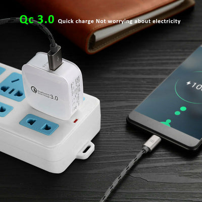 USB Fast Quick Wall Charger for Android or iPhone (EU Plug) - Exinoz
