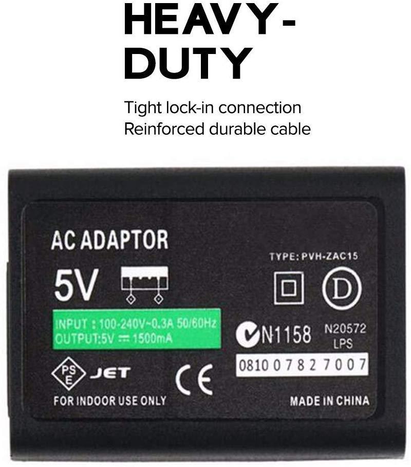 Exinoz AC Power Adapter Charger and Data Sync Cable for Sony PS Vita 1000 - Exinoz