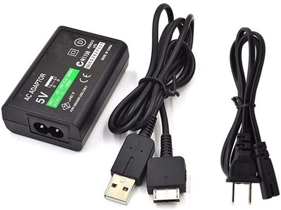 Exinoz AC Power Adapter Charger and Data Sync Cable for Sony PS Vita 1000 - Exinoz