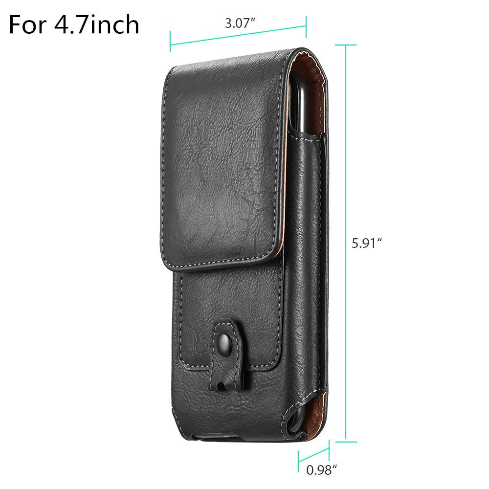 Universal Leather Phone Wallet with Belt Clip Pouch Case (iPhone X / XS / XS Max / XR / 6 / 7 / 8 and Samsung) - Exinoz