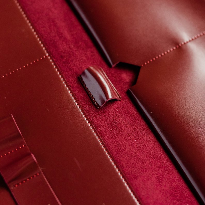 Vegan Leather iPad Pro Case Purse Organizer (Handmade) - Exinoz