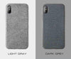 Exinoz Linen Cloth Case for iPhone | Simple Vintage Luxury Case - Exinoz