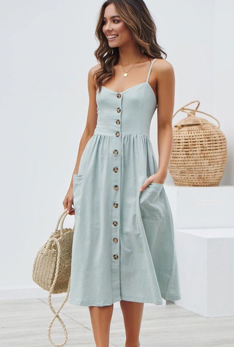 Bohemian Floral Tunic Beach Dress - Exinoz