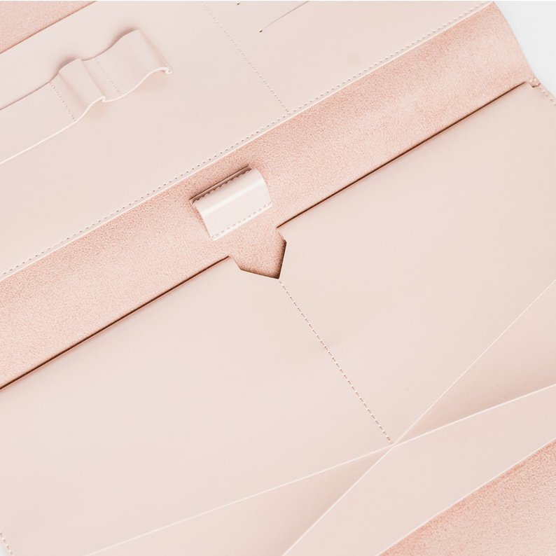 Vegan Leather iPad Pro Case Purse Organizer (Handmade) - Exinoz