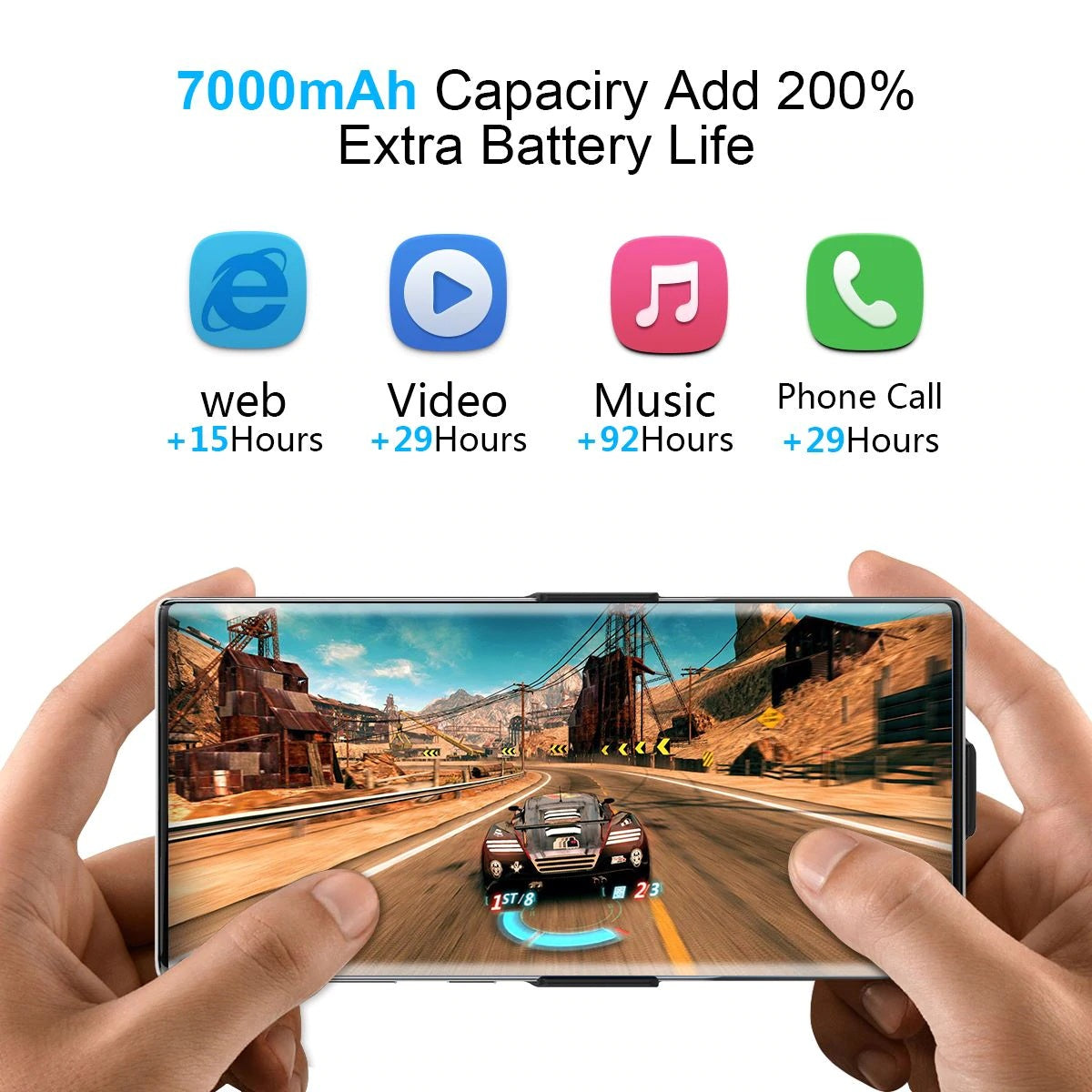 Battery Charger Case For Samsung Galaxy Note 10 Plus (7000mAh) - Exinoz