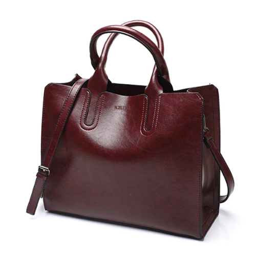Women's Leather Casual  Handbag Large