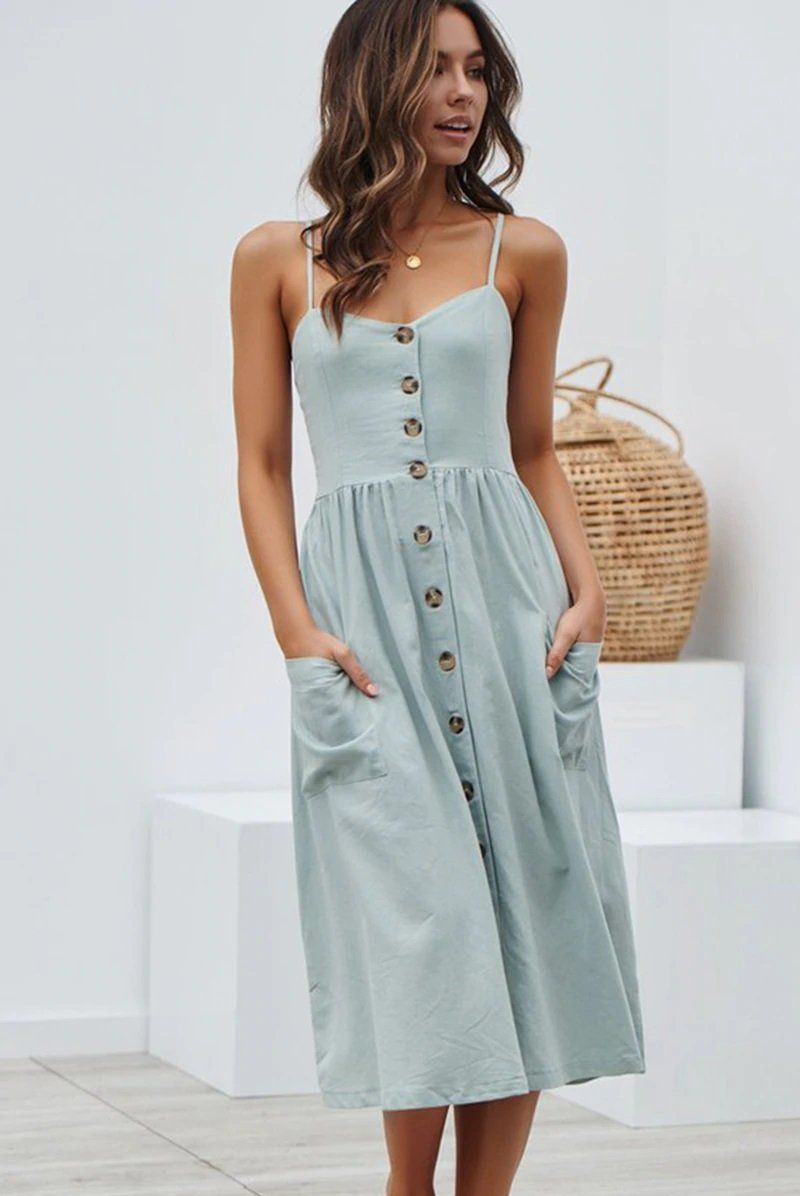 Bohemian Floral Tunic Beach Dress - Exinoz