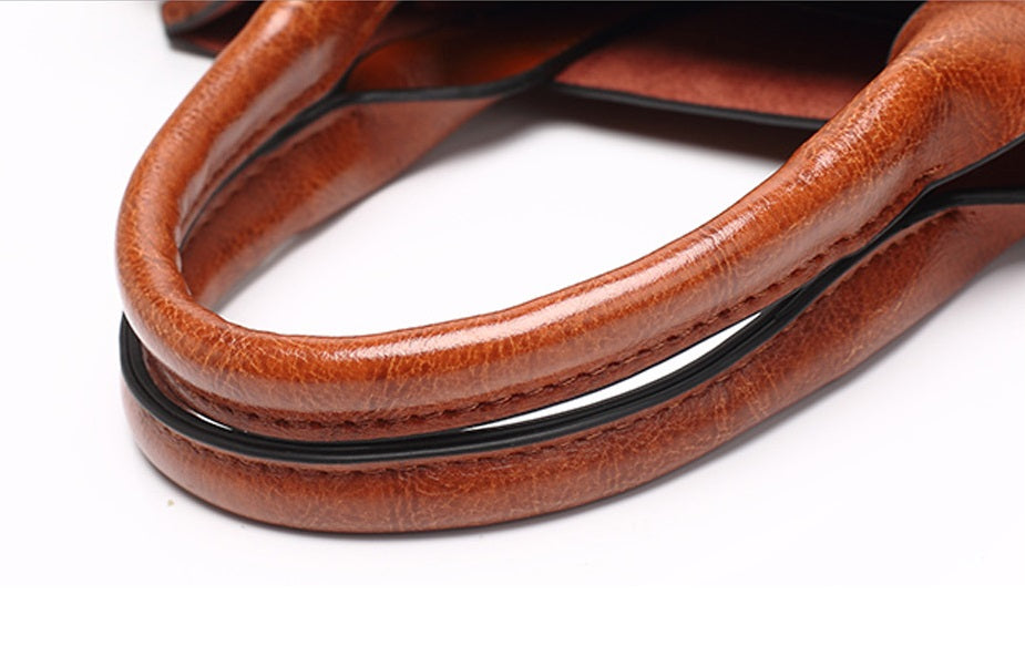 Women's Leather Casual  Handbag Large