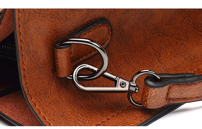 Women's Leather Casual  Handbag Large
