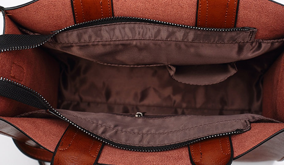 Women's Leather Casual  Handbag Large