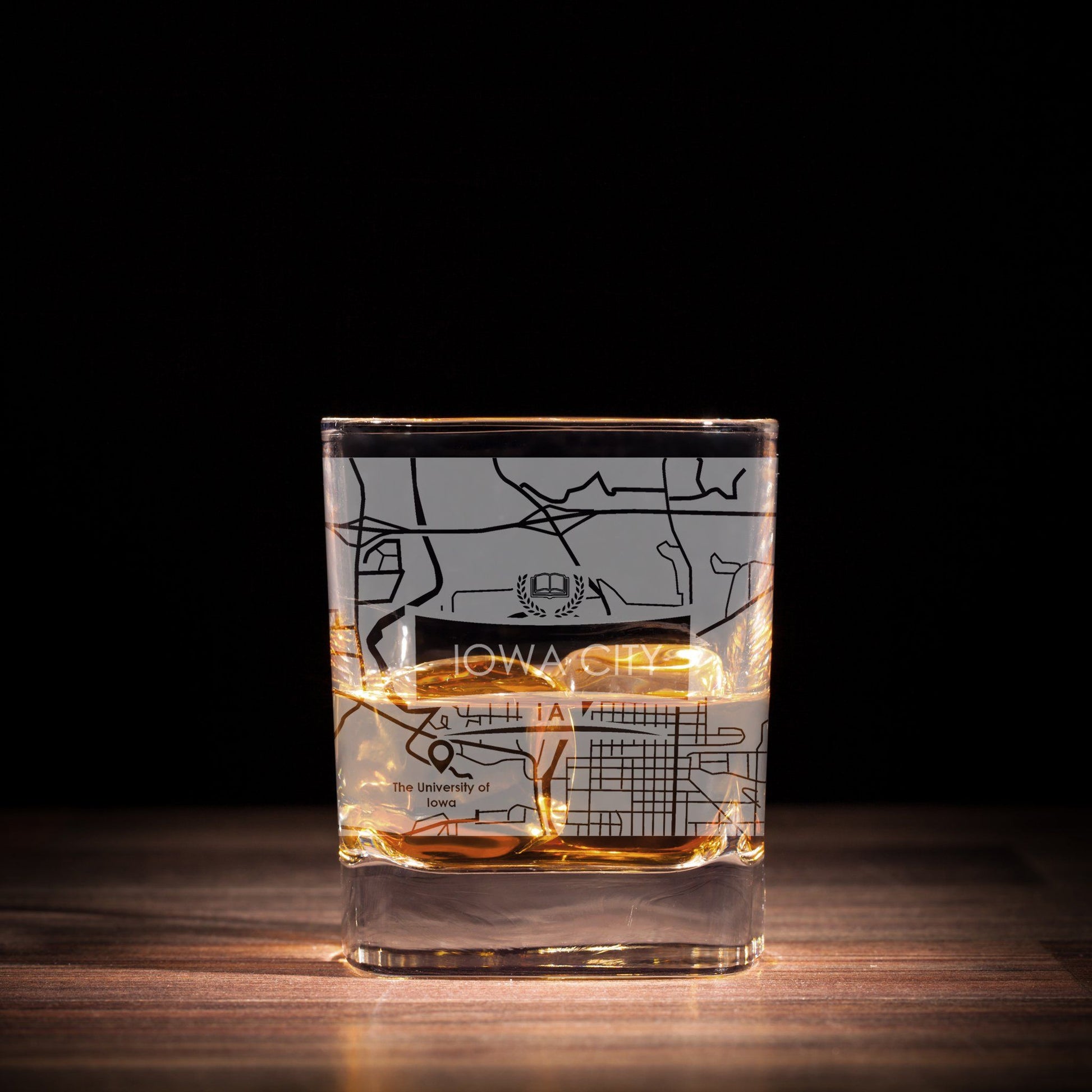 ETCHED CITY MAP GLASSES ( Set of Two ) - Exinoz