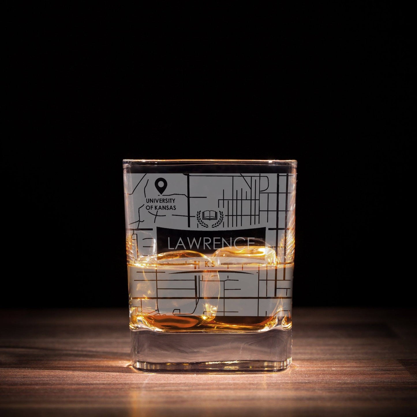 ETCHED CITY MAP GLASSES ( Set of Two ) - Exinoz