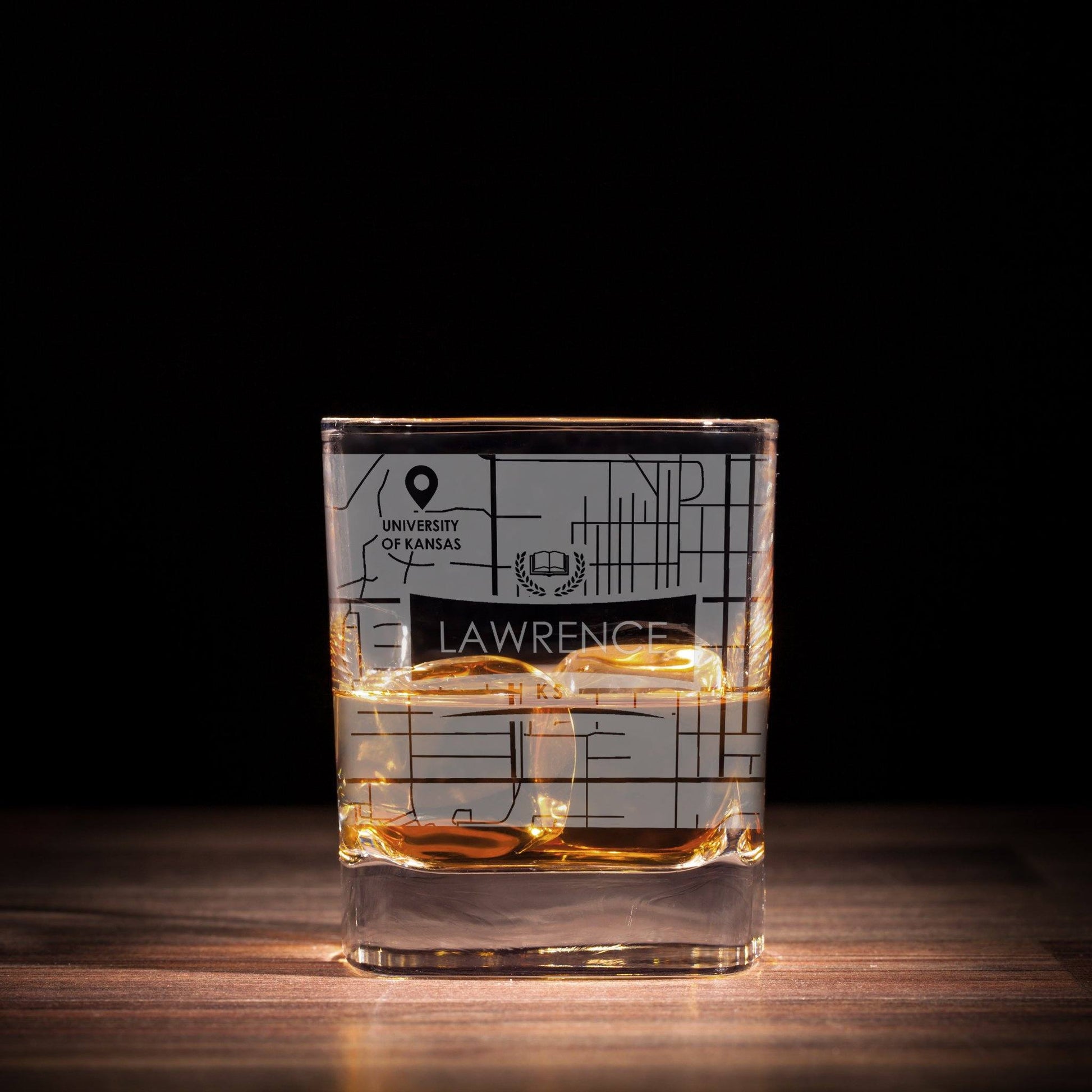 ETCHED CITY MAP GLASSES ( Set of Two ) - Exinoz