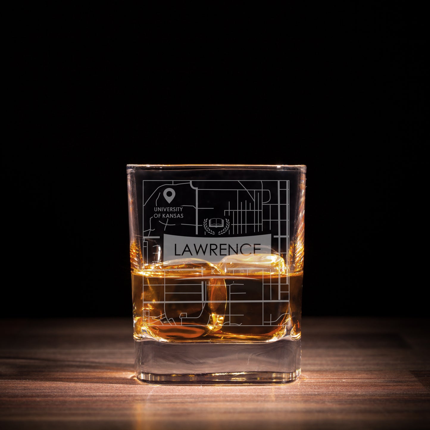 MICHIGAN MI ETCHED CITY MAP GLASSES (Set of Two) - Exinoz