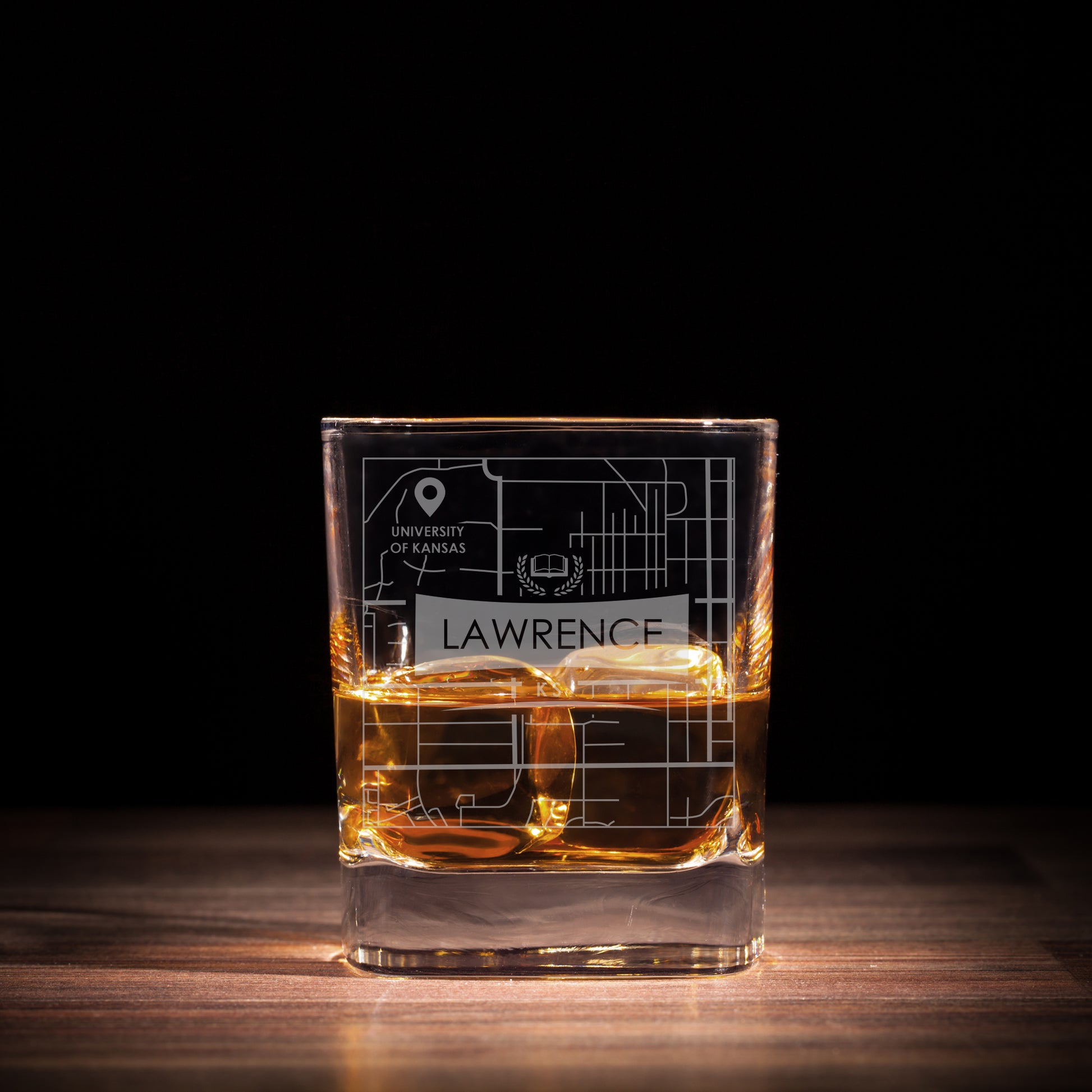 MICHIGAN MI ETCHED CITY MAP GLASSES (Set of Two) - Exinoz