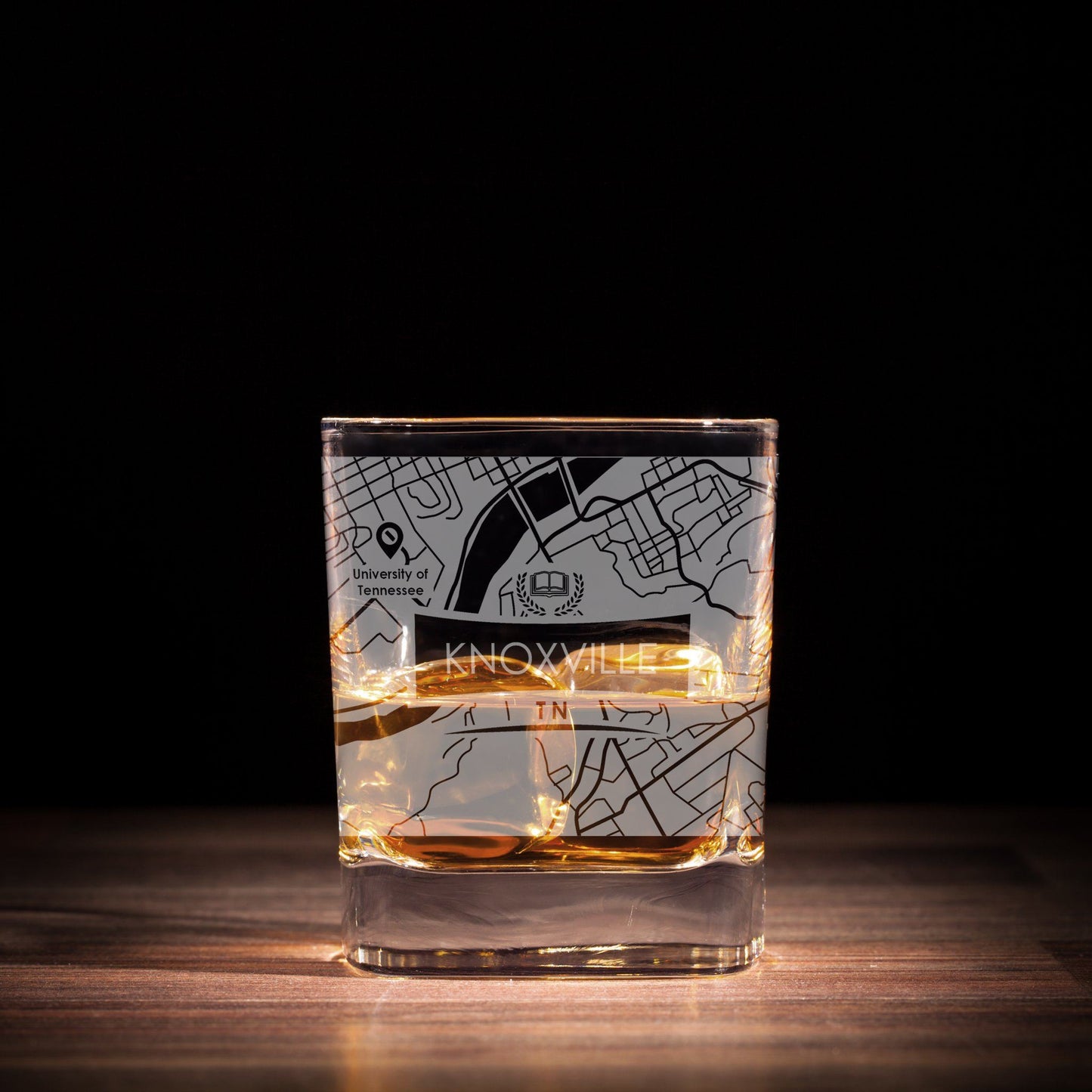 ETCHED CITY MAP GLASSES ( Set of Two ) - Exinoz