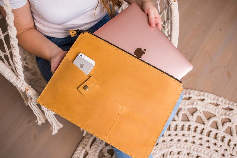 Personalized Leather Portfolio Folder - Exinoz