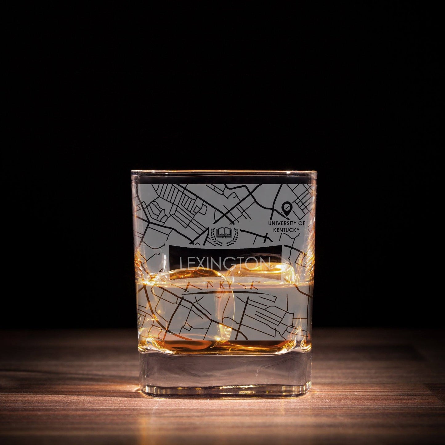 ETCHED CITY MAP GLASSES ( Set of Two ) - Exinoz