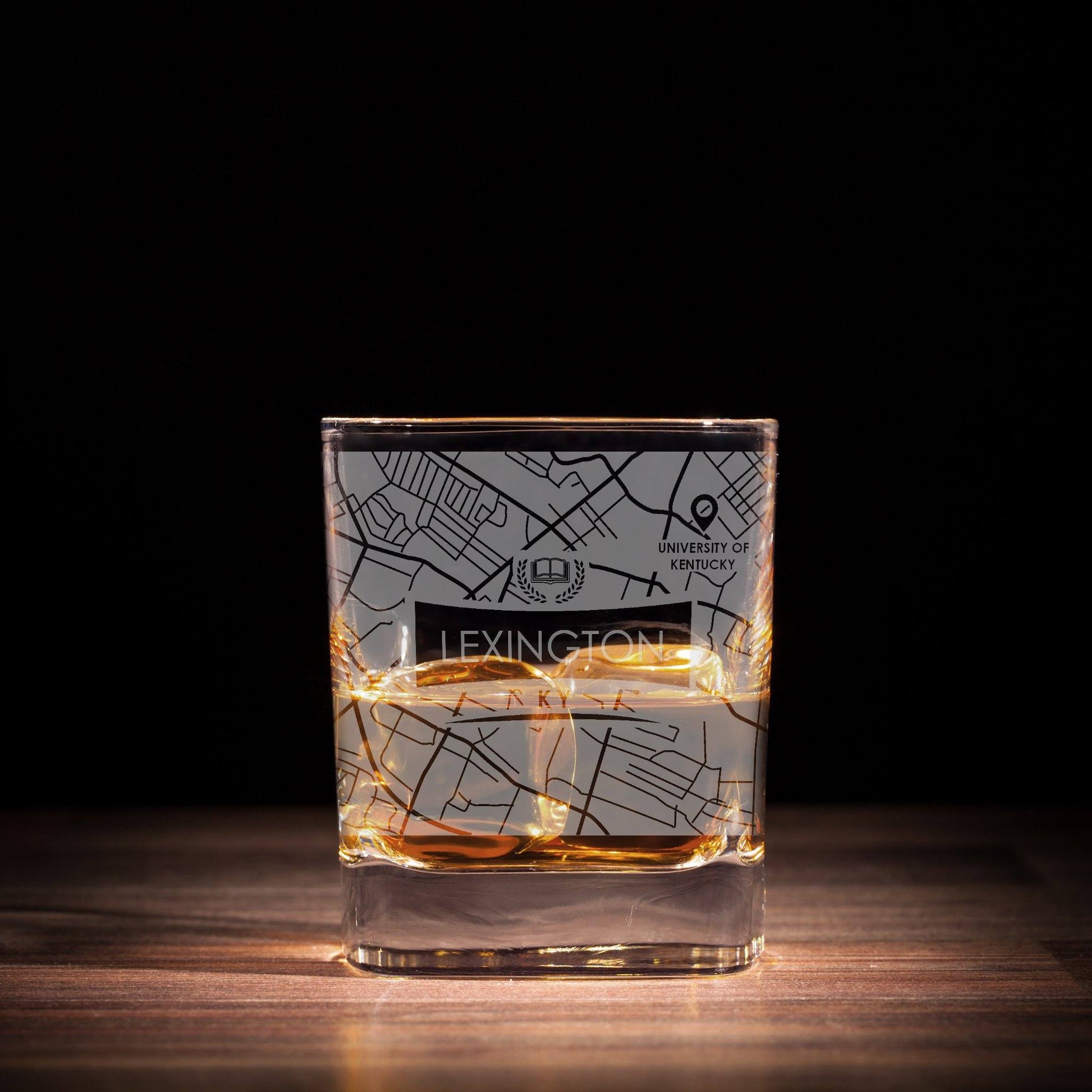 ETCHED CITY MAP GLASSES ( Set of Two ) - Exinoz