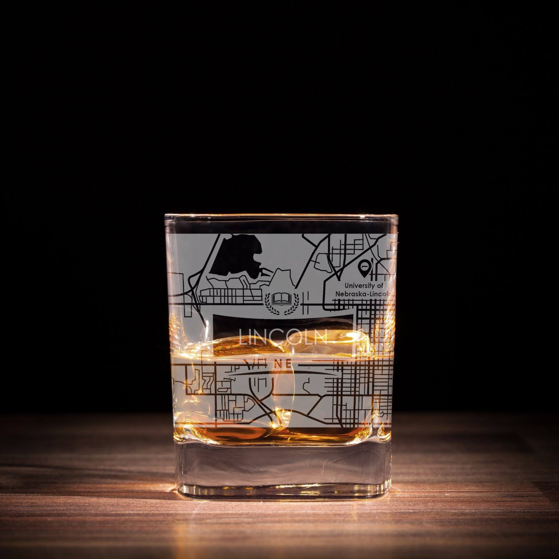 ETCHED CITY MAP GLASSES ( Set of Two ) - Exinoz