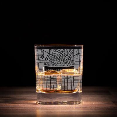 ETCHED CITY MAP GLASSES (Set of Two)