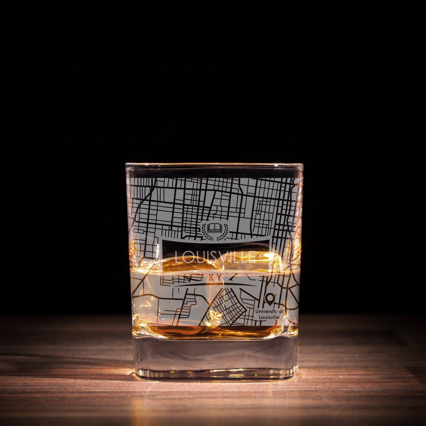 ETCHED CITY MAP GLASSES ( Set of Two ) - Exinoz