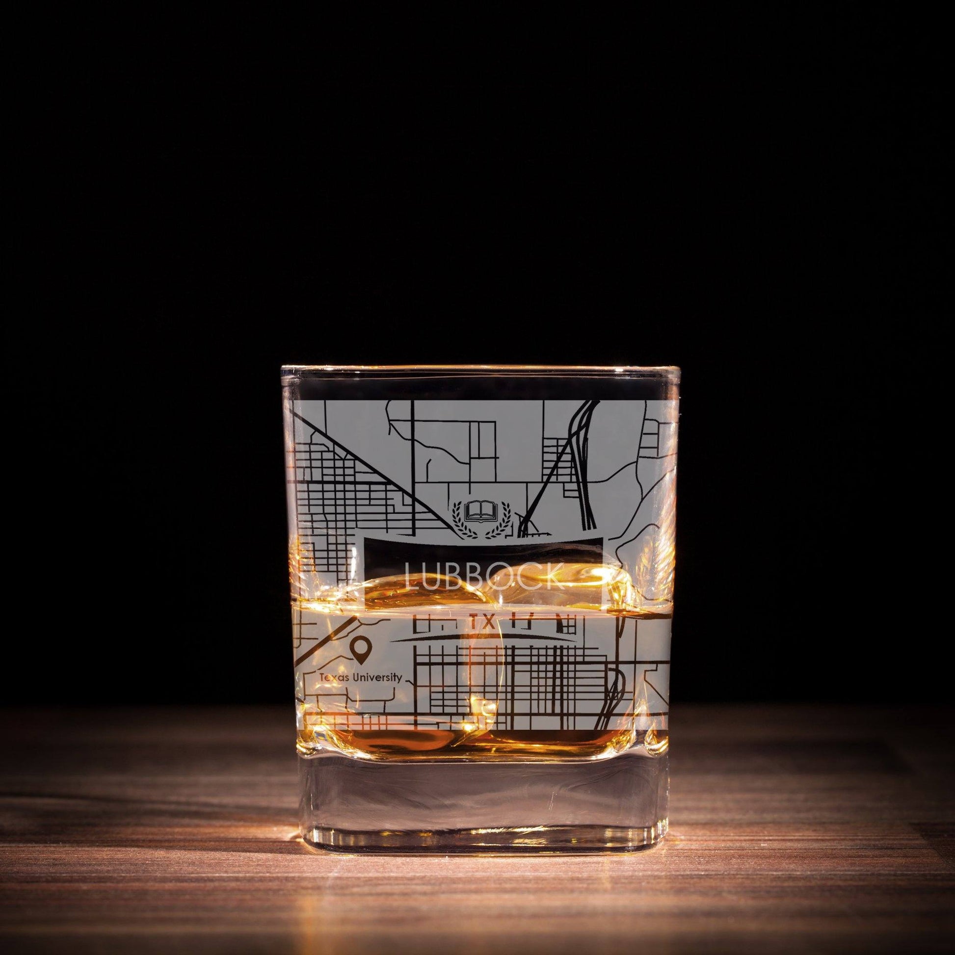 ETCHED CITY MAP GLASSES ( Set of Two ) - Exinoz