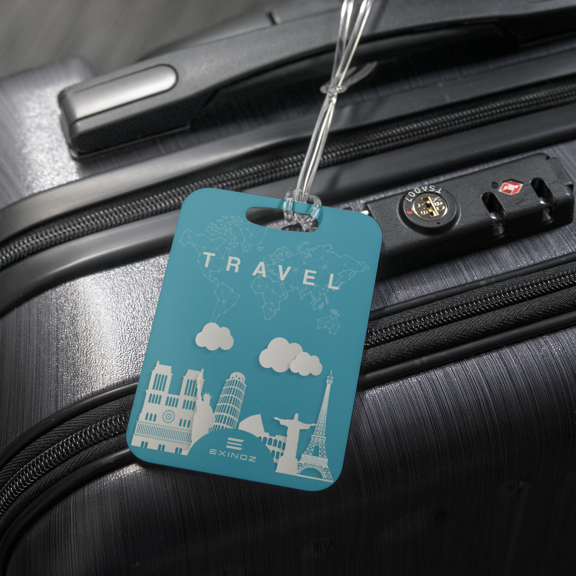 EXINOZ World Travel Luggage Tag - Exinoz