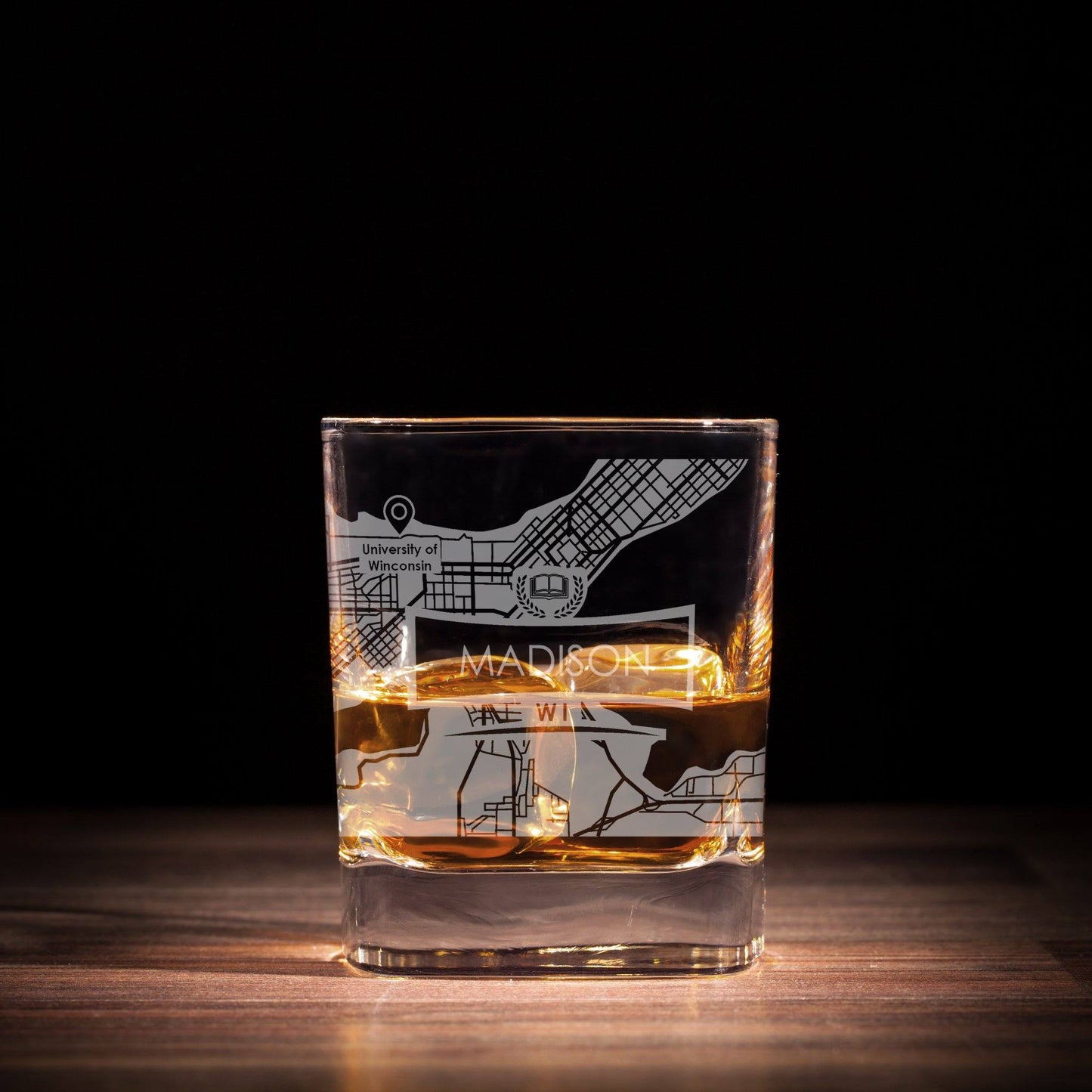 ETCHED CITY MAP GLASSES ( Set of Two ) - Exinoz