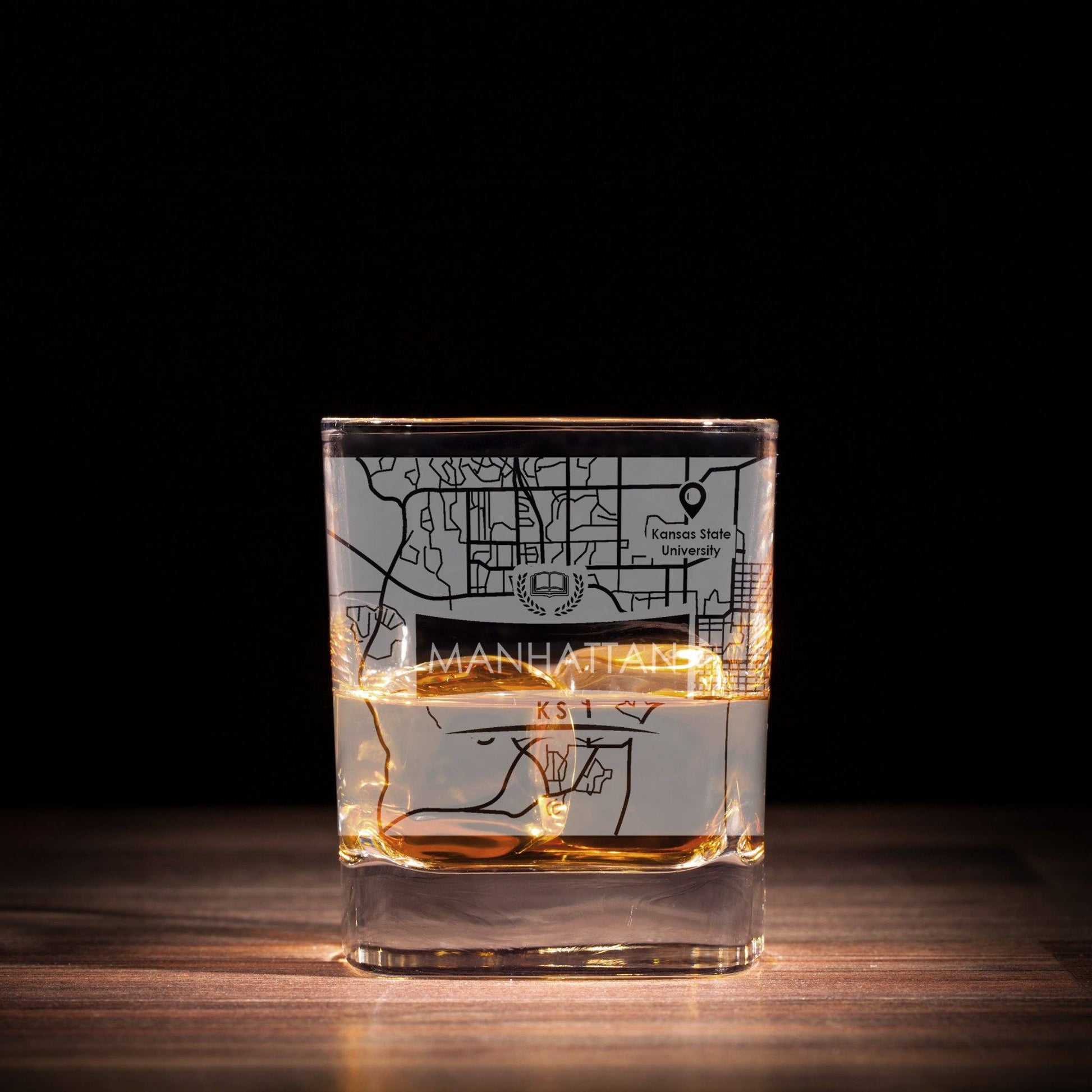 ETCHED CITY MAP GLASSES ( Set of Two ) - Exinoz