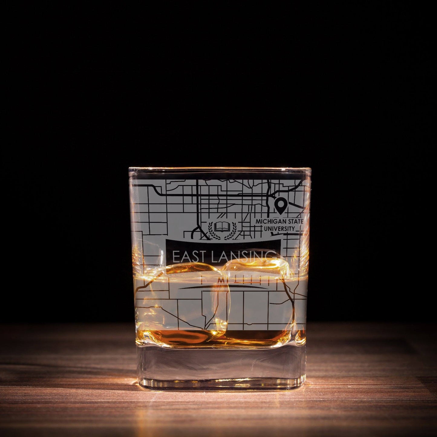ETCHED CITY MAP GLASSES ( Set of Two ) - Exinoz
