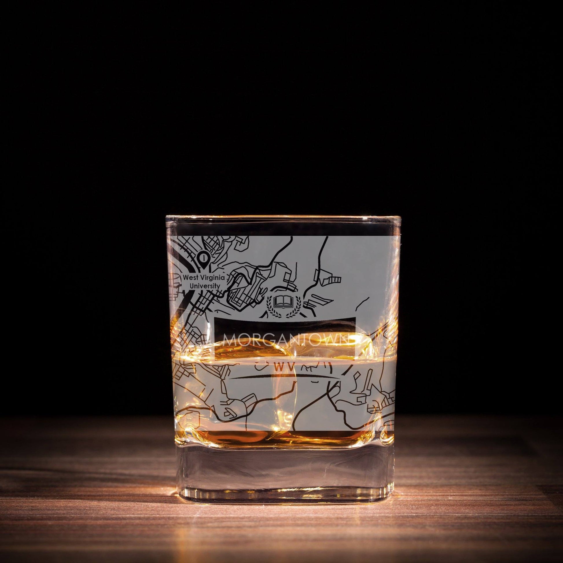ETCHED CITY MAP GLASSES ( Set of Two ) - Exinoz