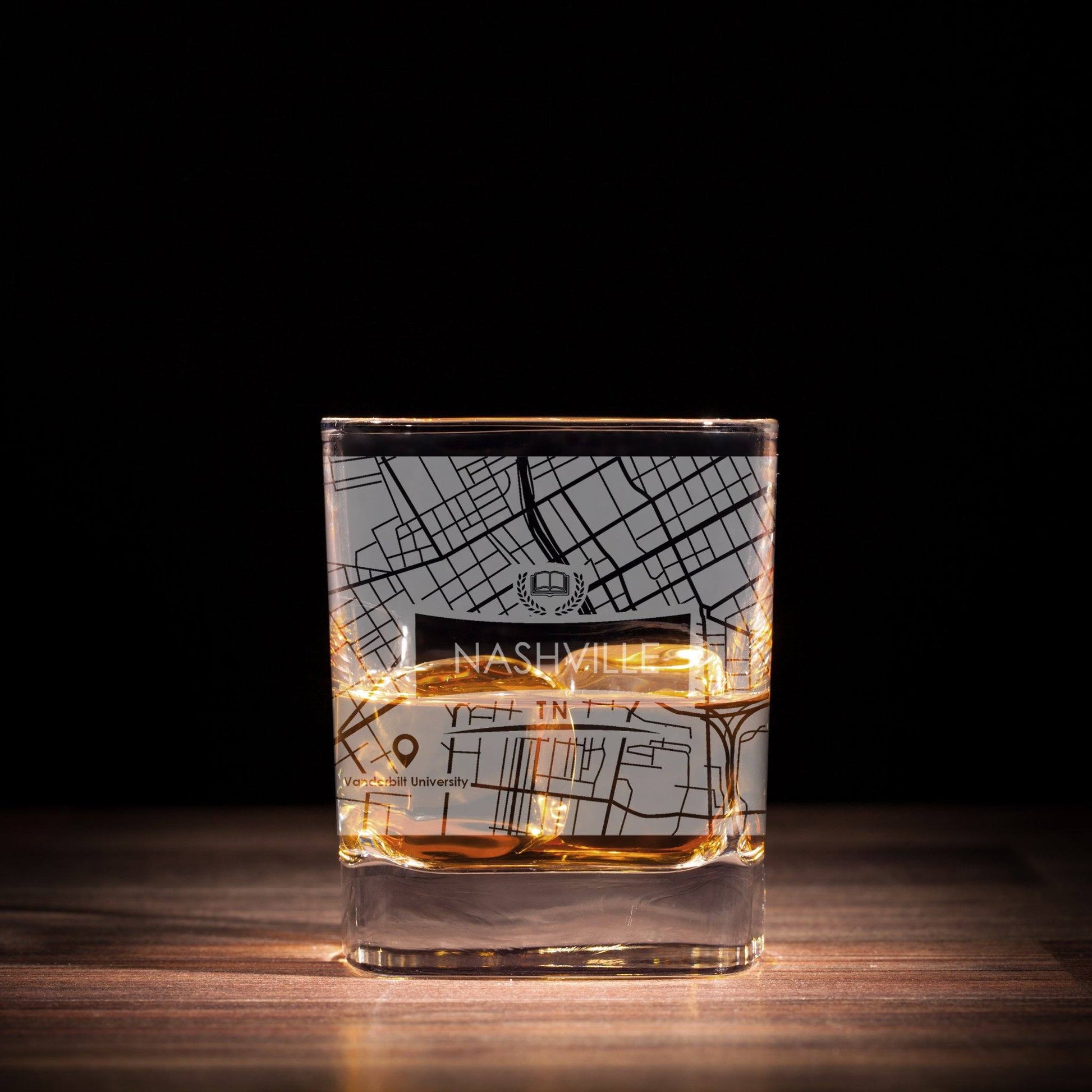 ETCHED CITY MAP GLASSES ( Set of Two ) - Exinoz