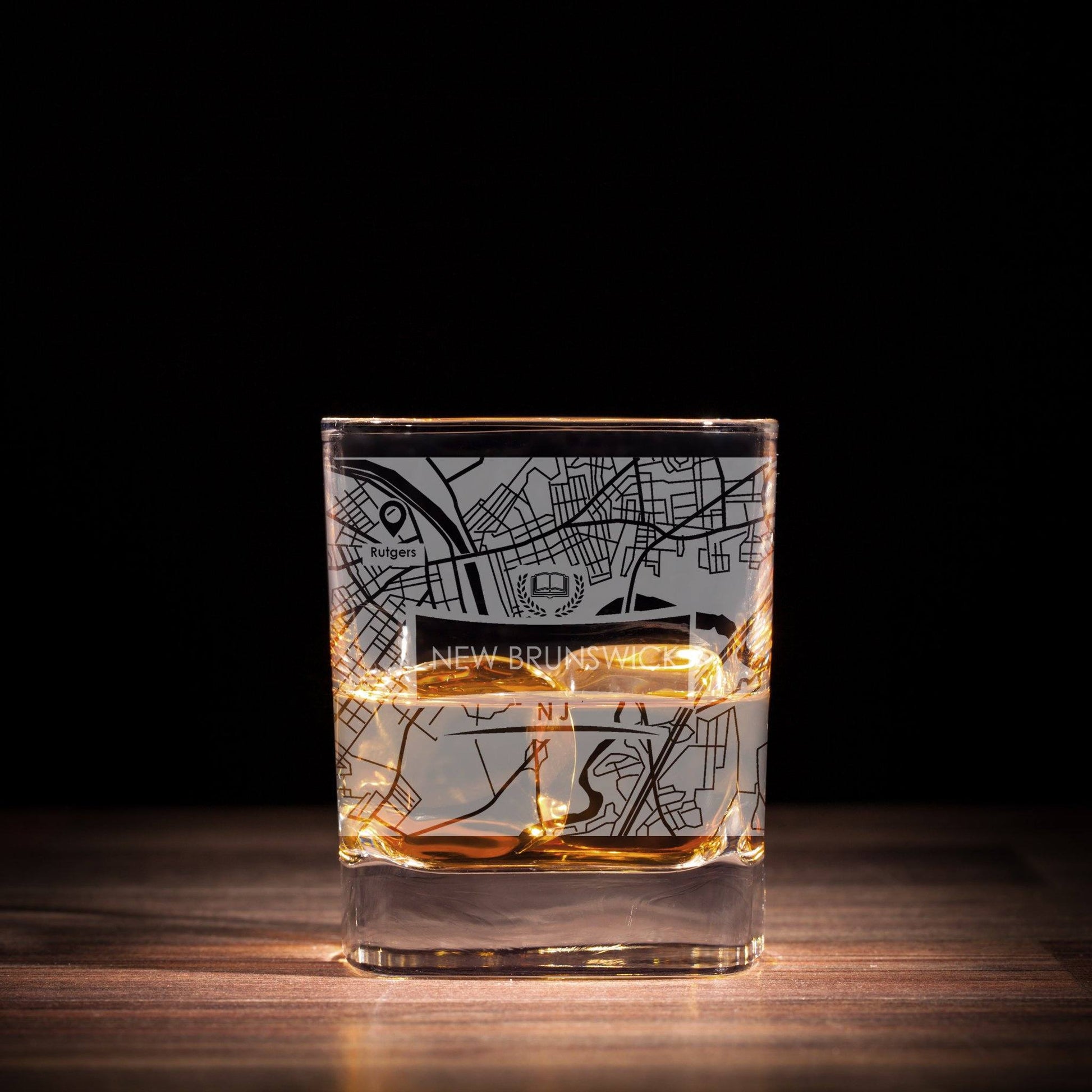 ETCHED CITY MAP GLASSES ( Set of Two ) - Exinoz