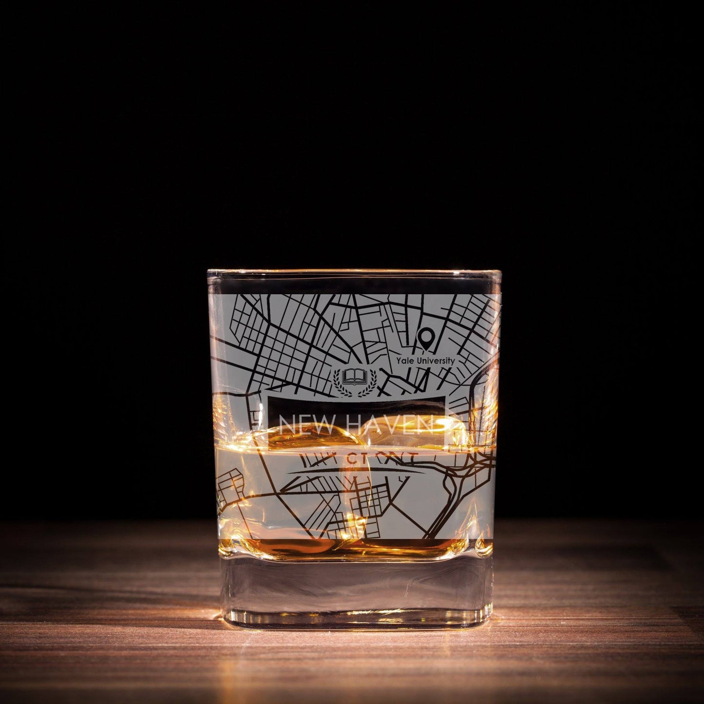 ETCHED CITY MAP GLASSES ( Set of Two ) - Exinoz