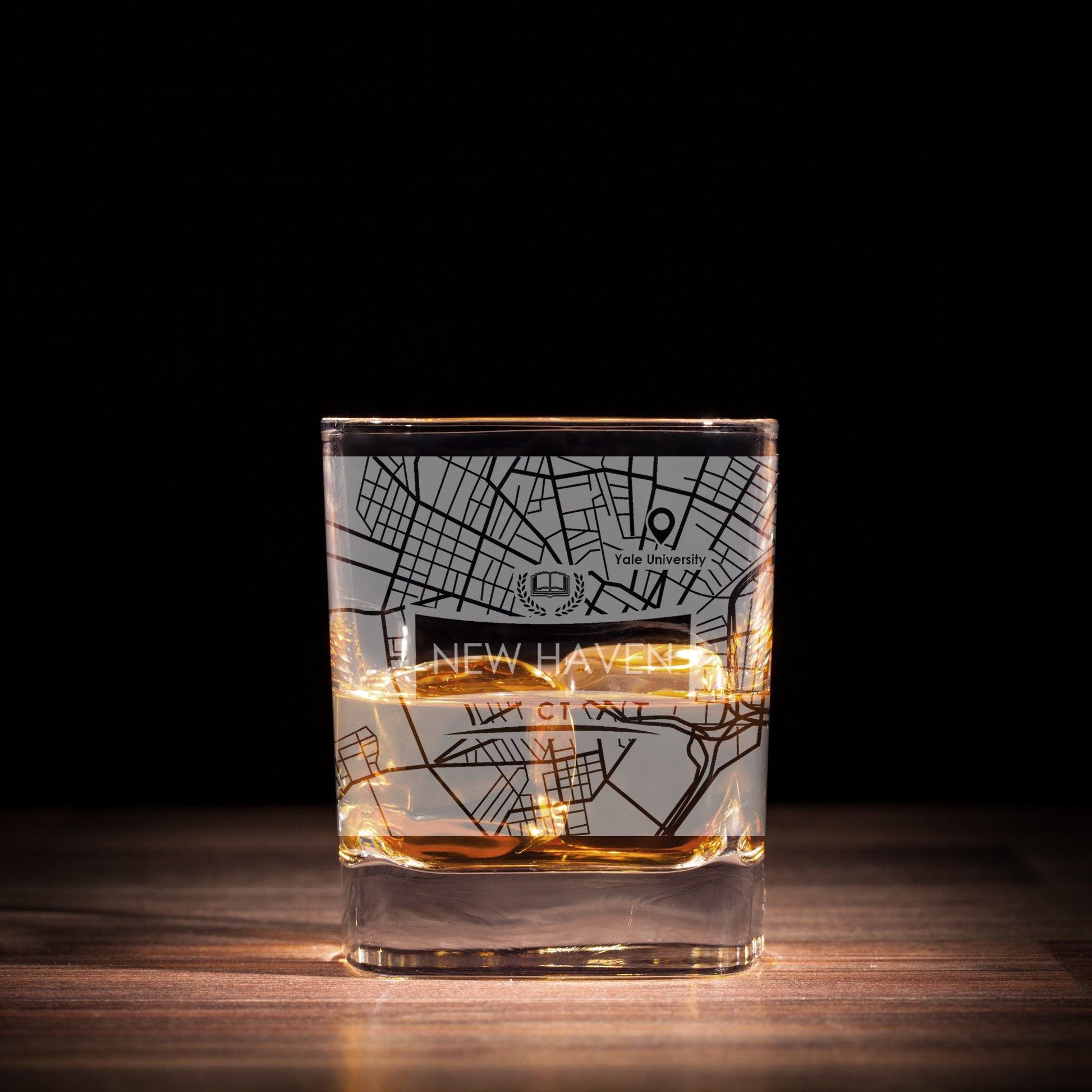 ETCHED CITY MAP GLASSES ( Set of Two ) - Exinoz