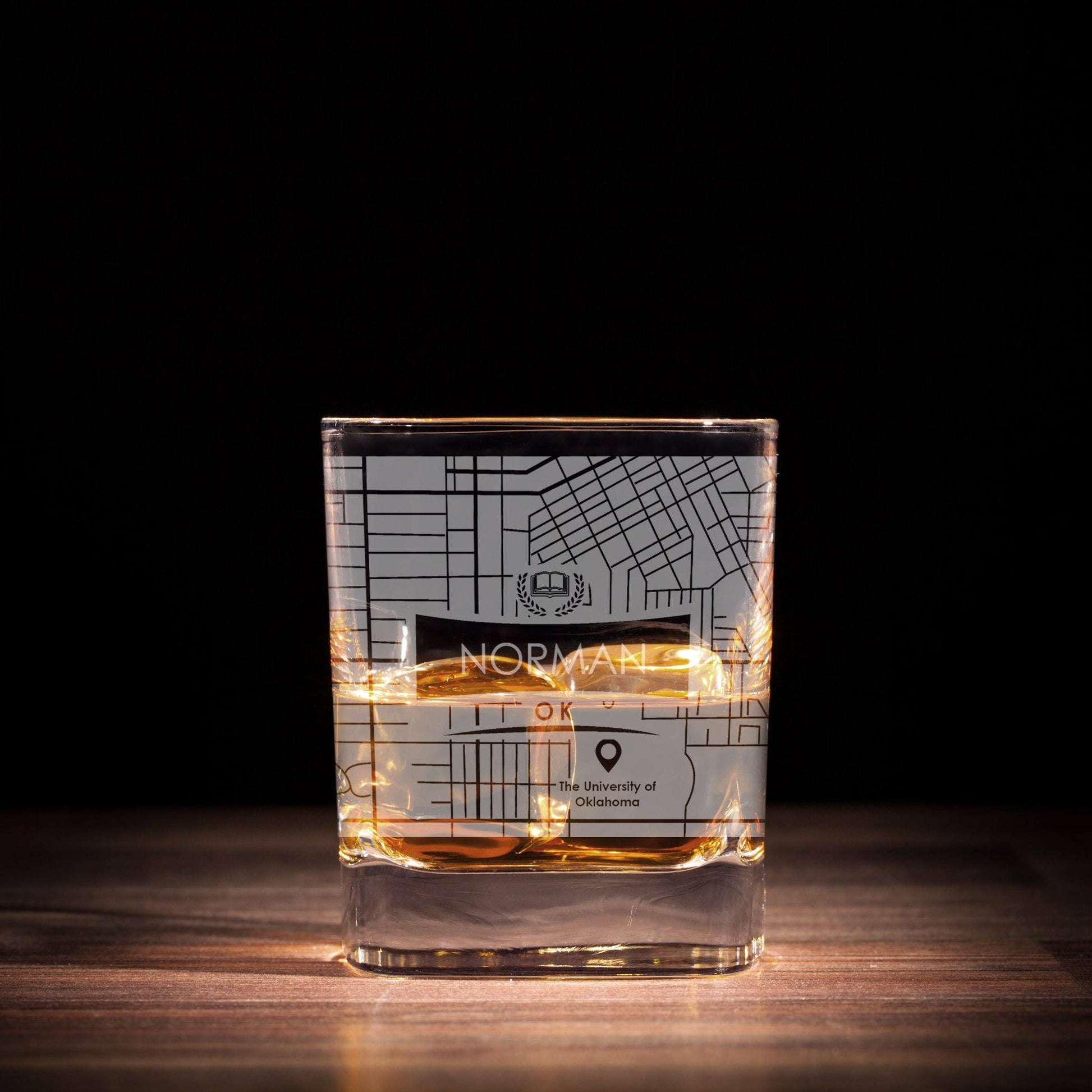 ETCHED CITY MAP GLASSES ( Set of Two ) - Exinoz