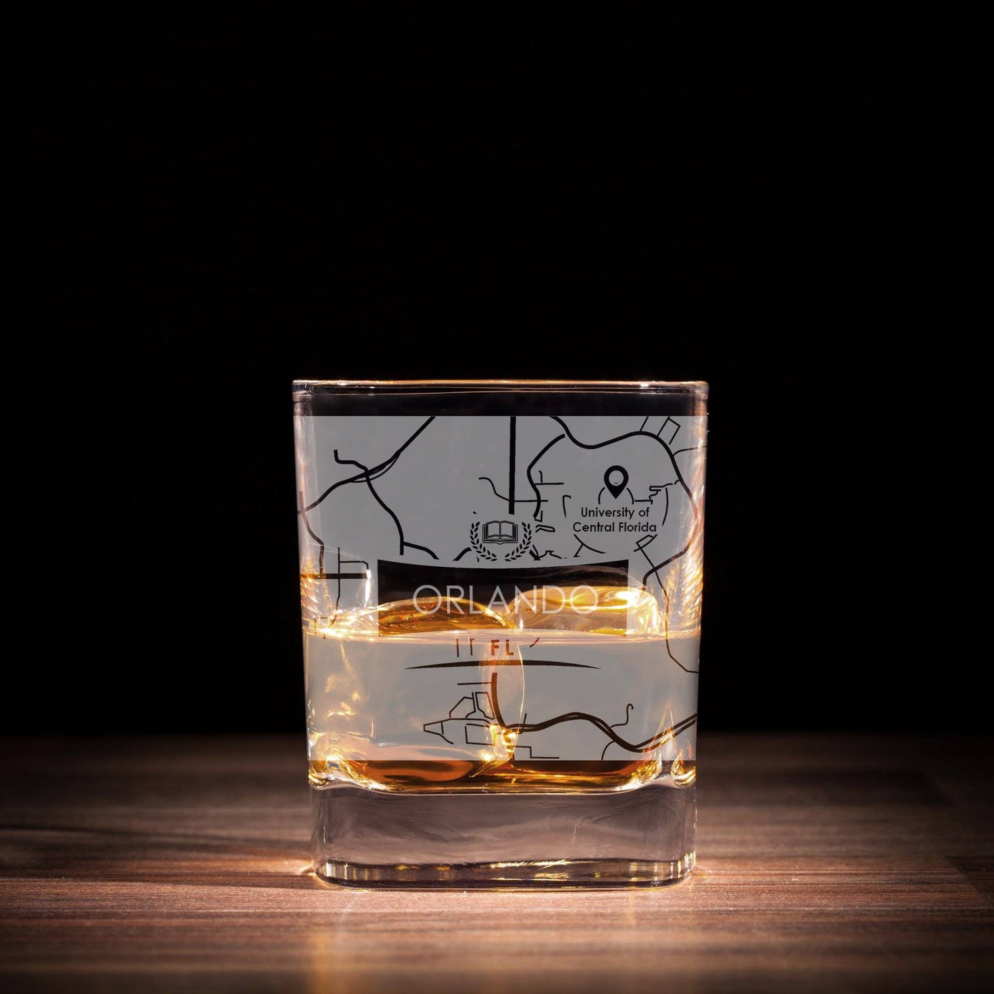 ETCHED CITY MAP GLASSES ( Set of Two ) - Exinoz