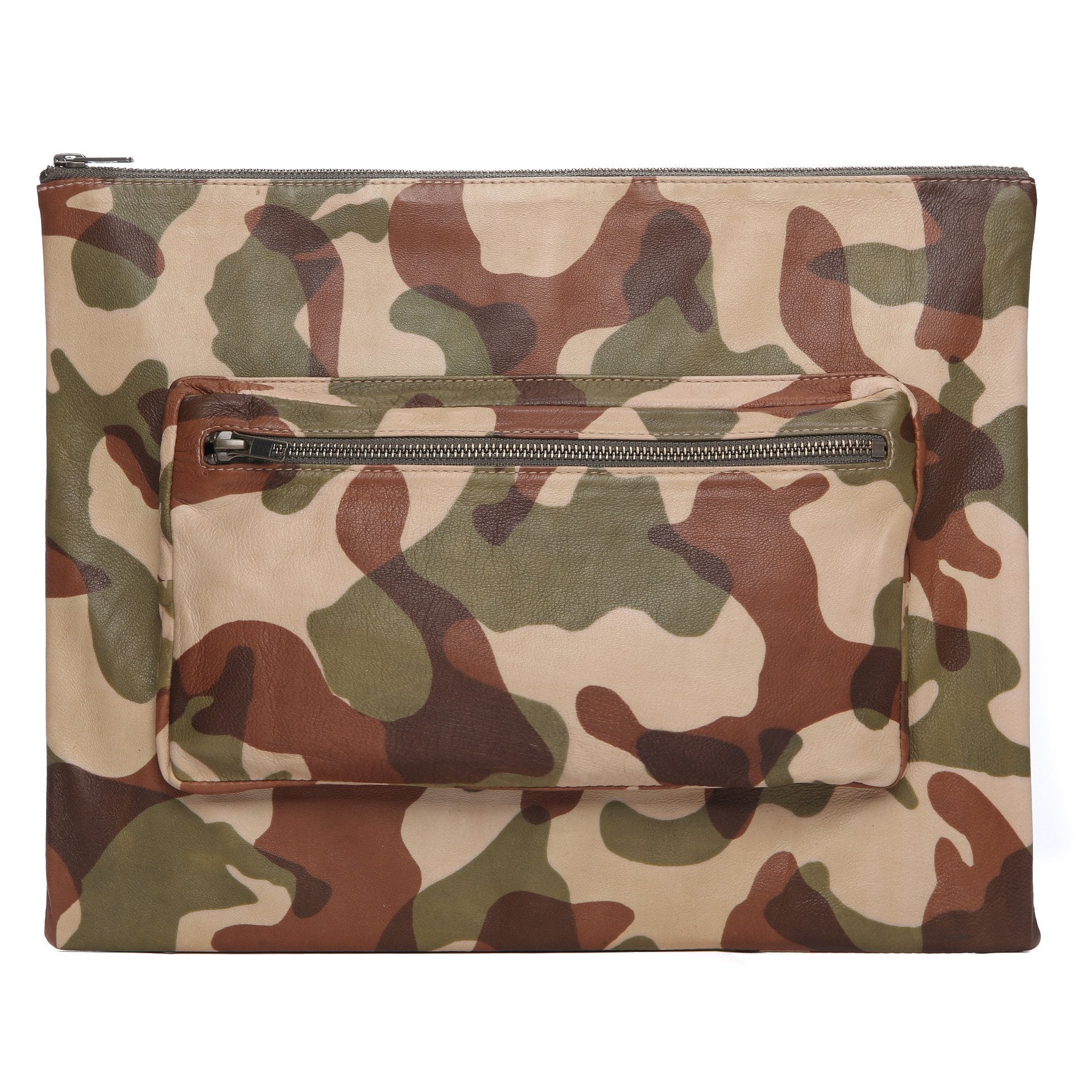 MADE IN LA - LAMB LEATHER OVERSIZED POUCH - Exinoz