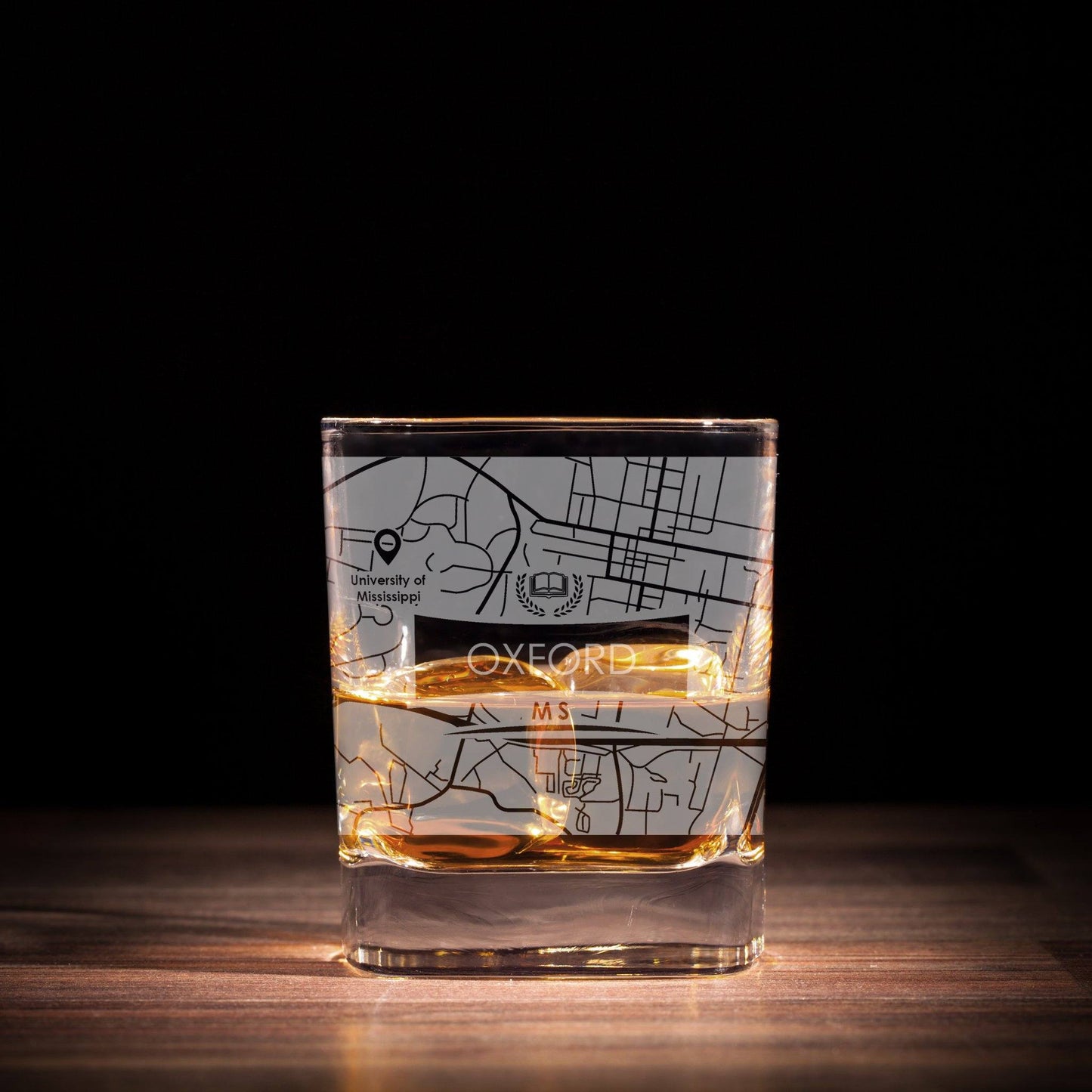 ETCHED CITY MAP GLASSES ( Set of Two ) - Exinoz