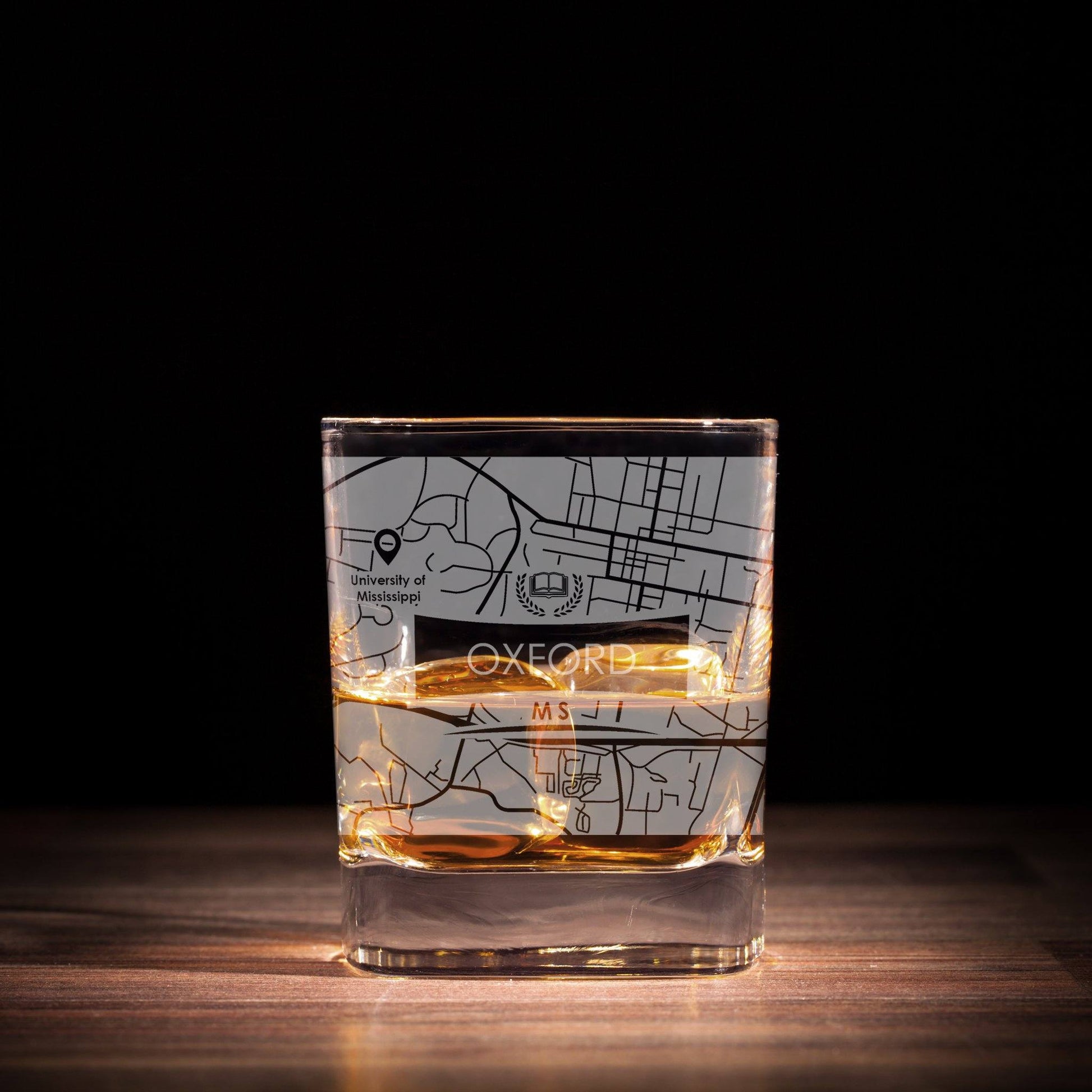 ETCHED CITY MAP GLASSES ( Set of Two ) - Exinoz