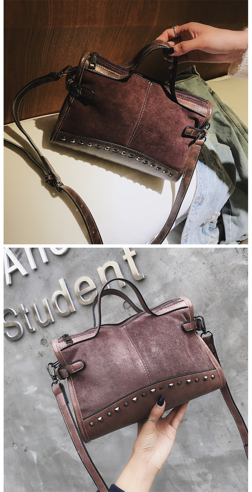 EXINOZ Leopard Handbag For Women