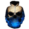 3D Skull Hoodie - Exinoz