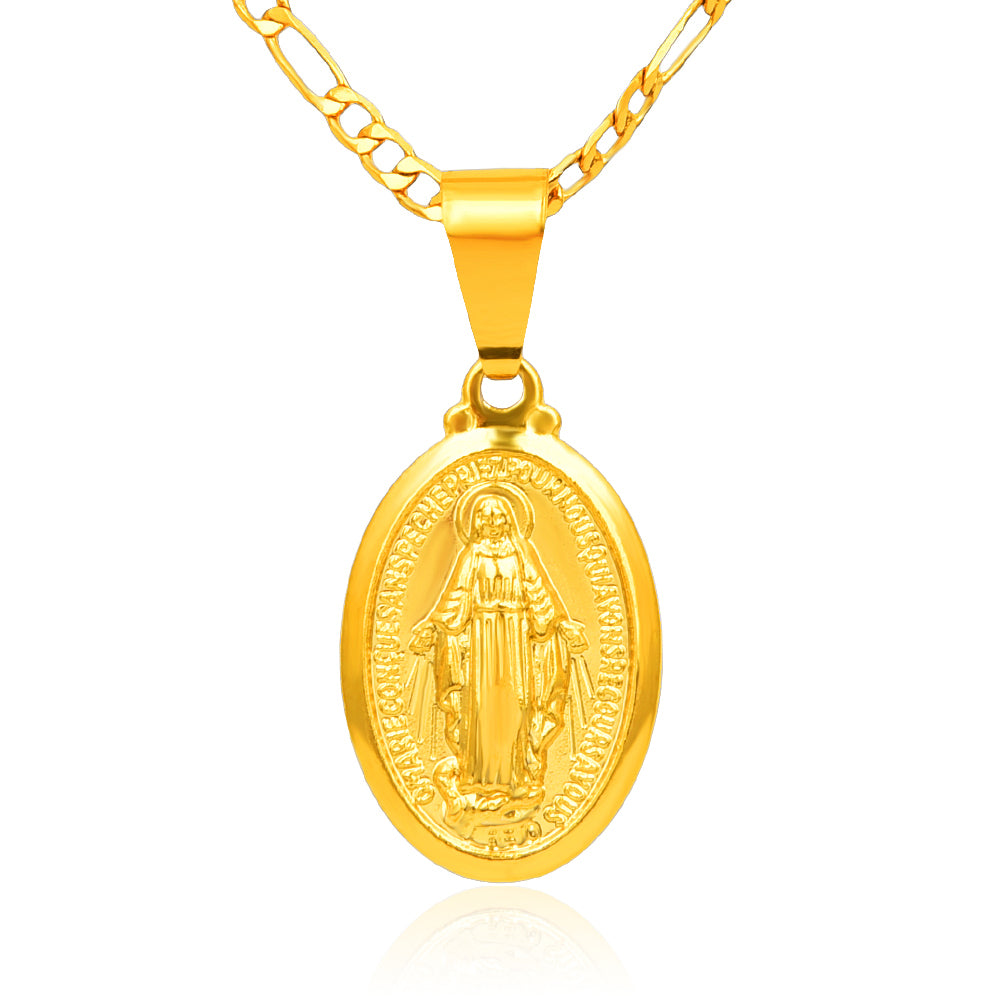 Virgin Mary Pendant Necklace - Exinoz